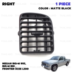 ช่องแอร์ ช่องปรับแอร์ ข้างขวา 1 ชิ้น สีดำ สำหรับ Nissan Big-M 993,Big-M BDI,Frontier D22 ปี 1986-2005